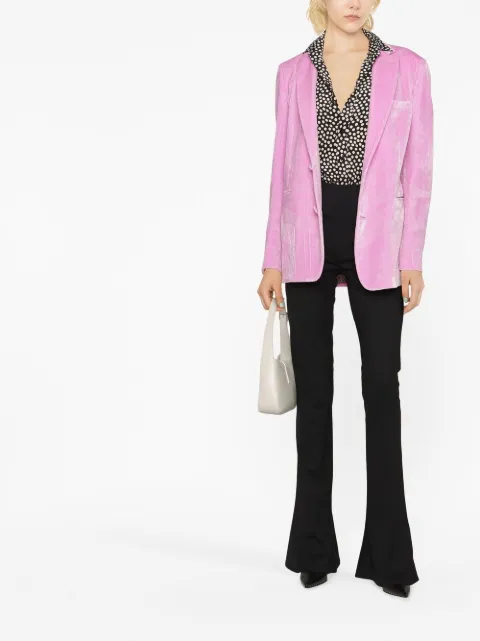 ETRO paisley-print velvet blazer