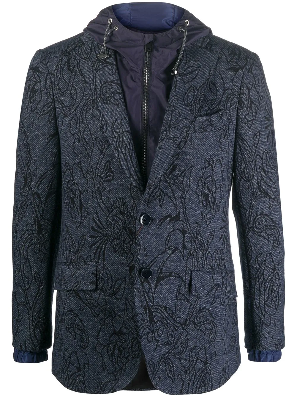 

ETRO blazer con capa removible - Azul