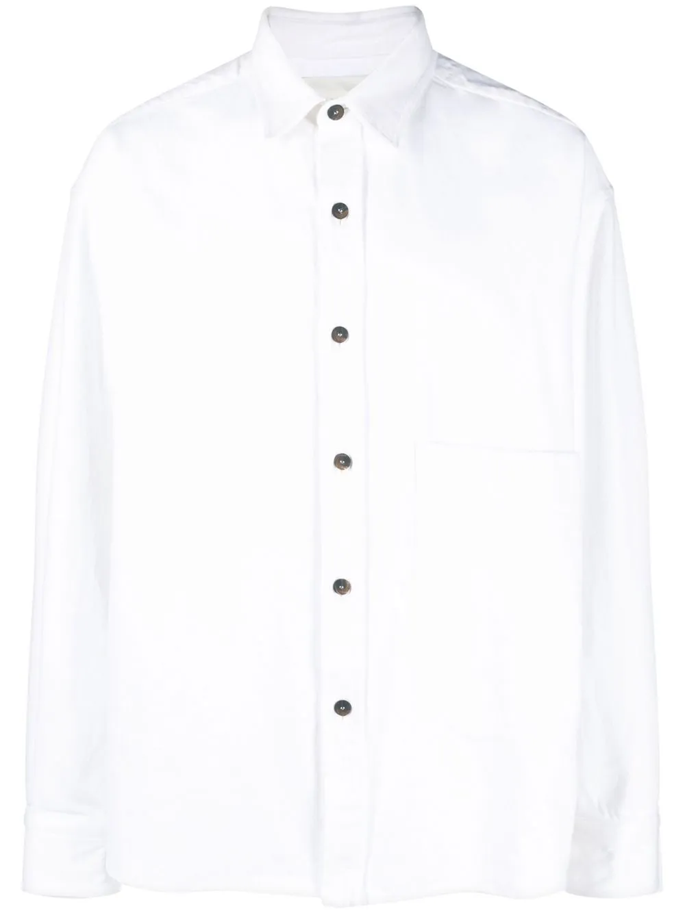 

Studio Nicholson long-sleeved cotton shirt - White
