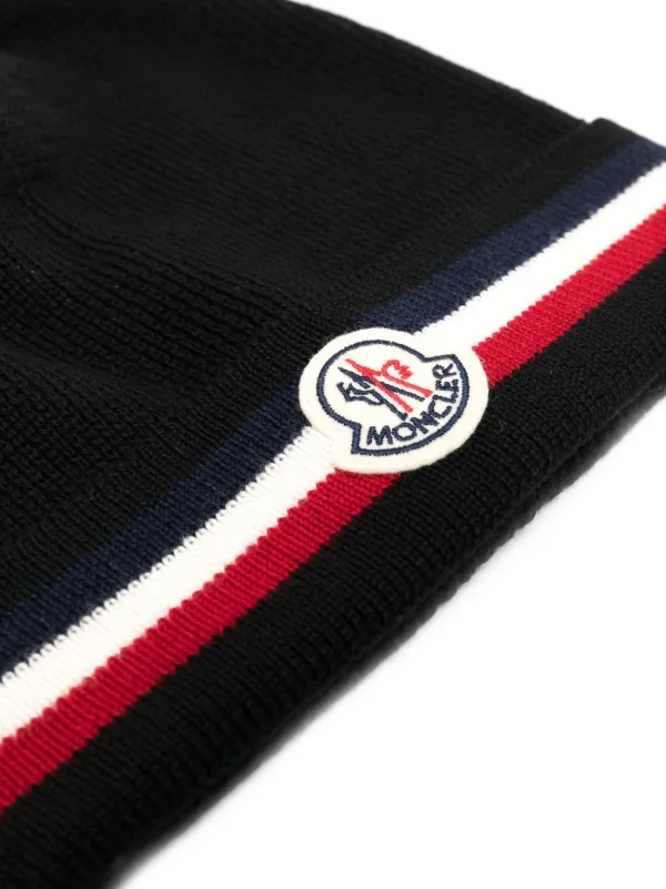 Moncler hotsell striped beanie