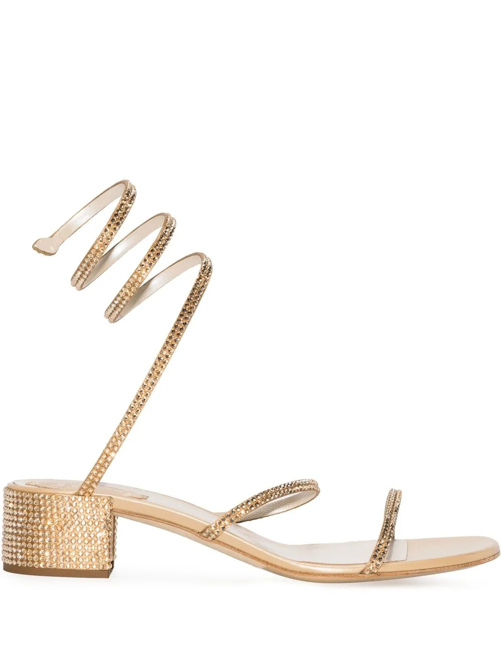 

René Caovilla Rene ankle-wrap sandal - Neutrals