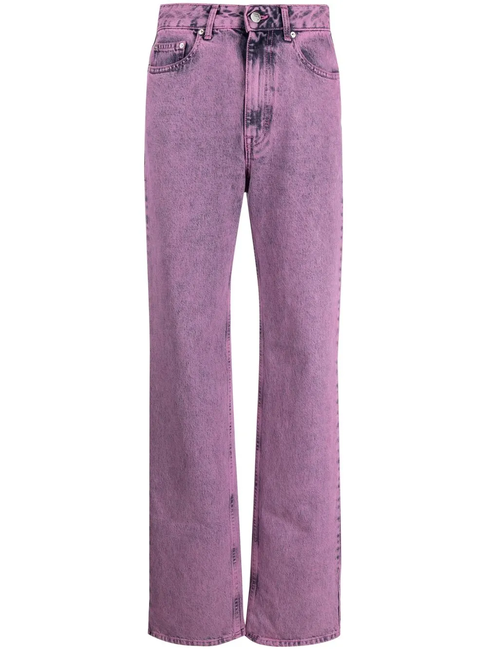 

REMAIN Lynn acid-wash jeans - Pink