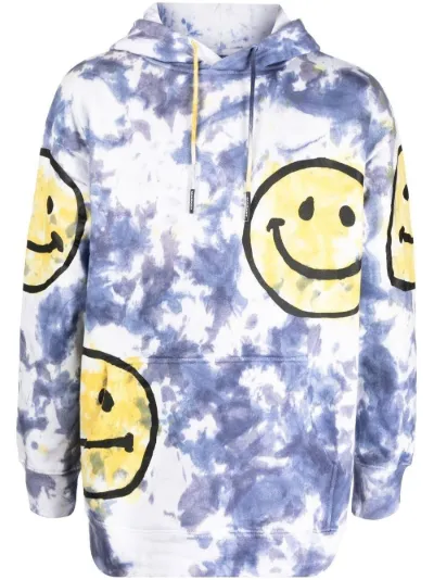 smiley tie dye hoodie