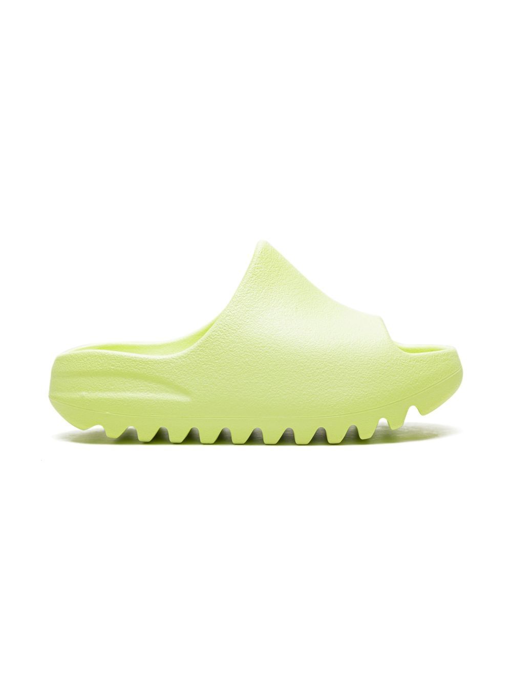 Adidas Yeezy Kids Yeezy "Glow Green" slides - Yellow