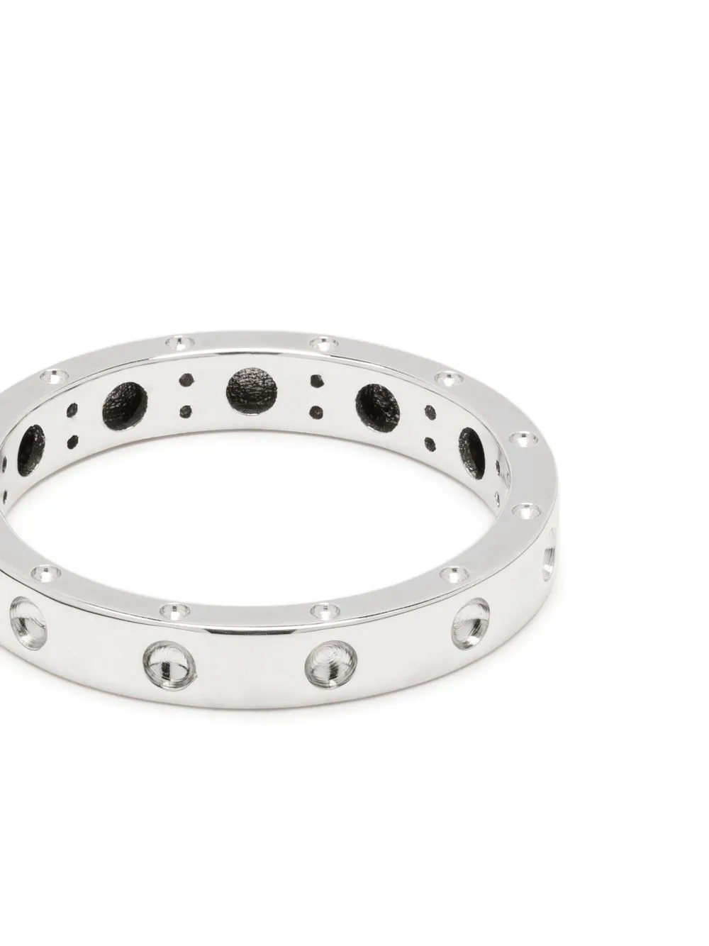 18kt White Gold Pois Moi Thin Band Ring