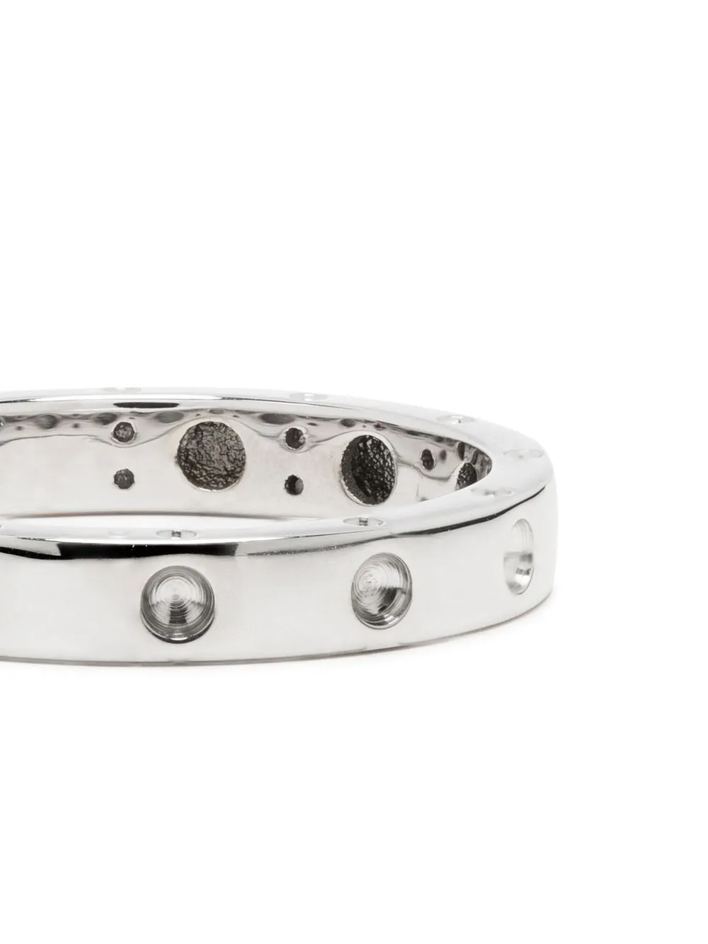18kt White Gold Pois Moi Thin Band Ring