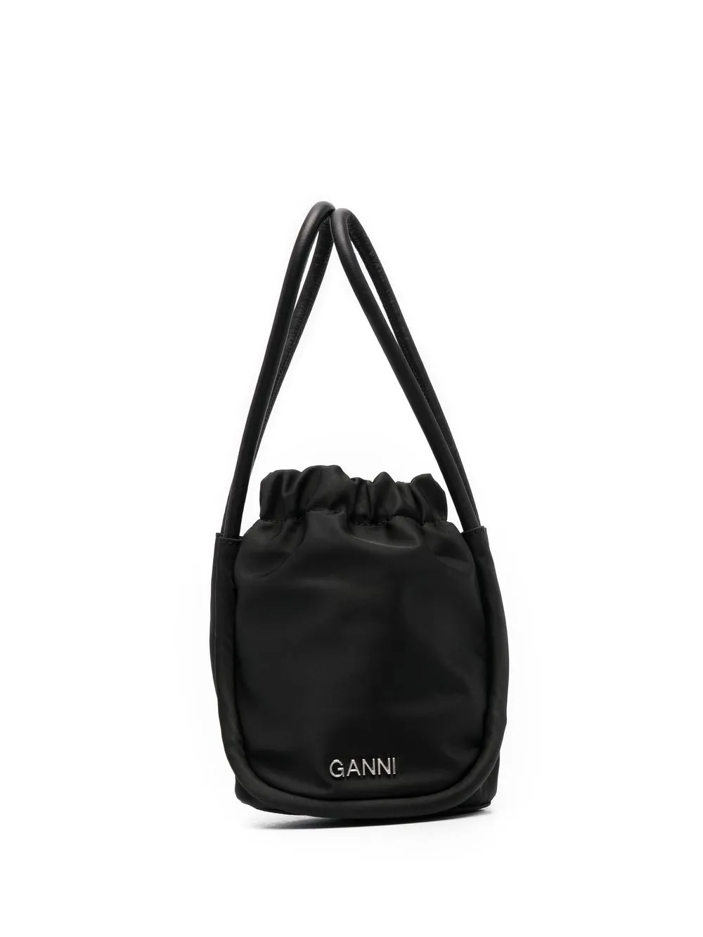 

GANNI tote con cordones - Negro