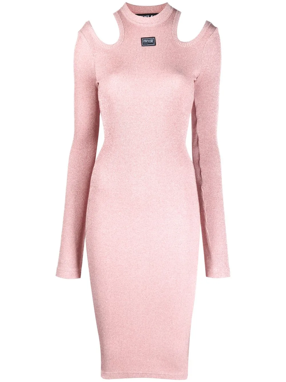 

Versace Jeans Couture cut-out knitted dress - Pink