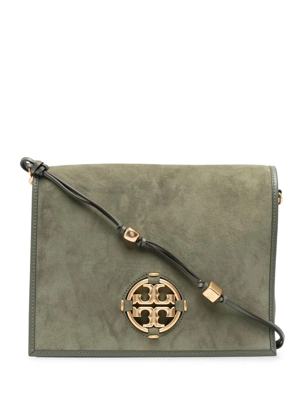 

Tory Burch bolsa de hombro con placa del logo - Verde
