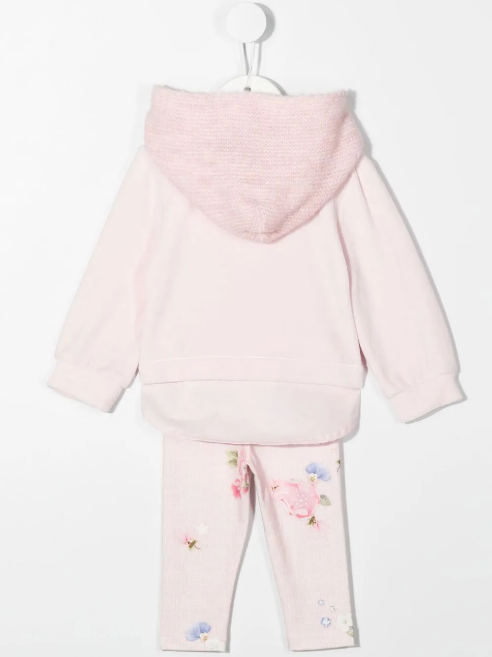 

Lapin House hoodie con rosas estampadas - Rosado