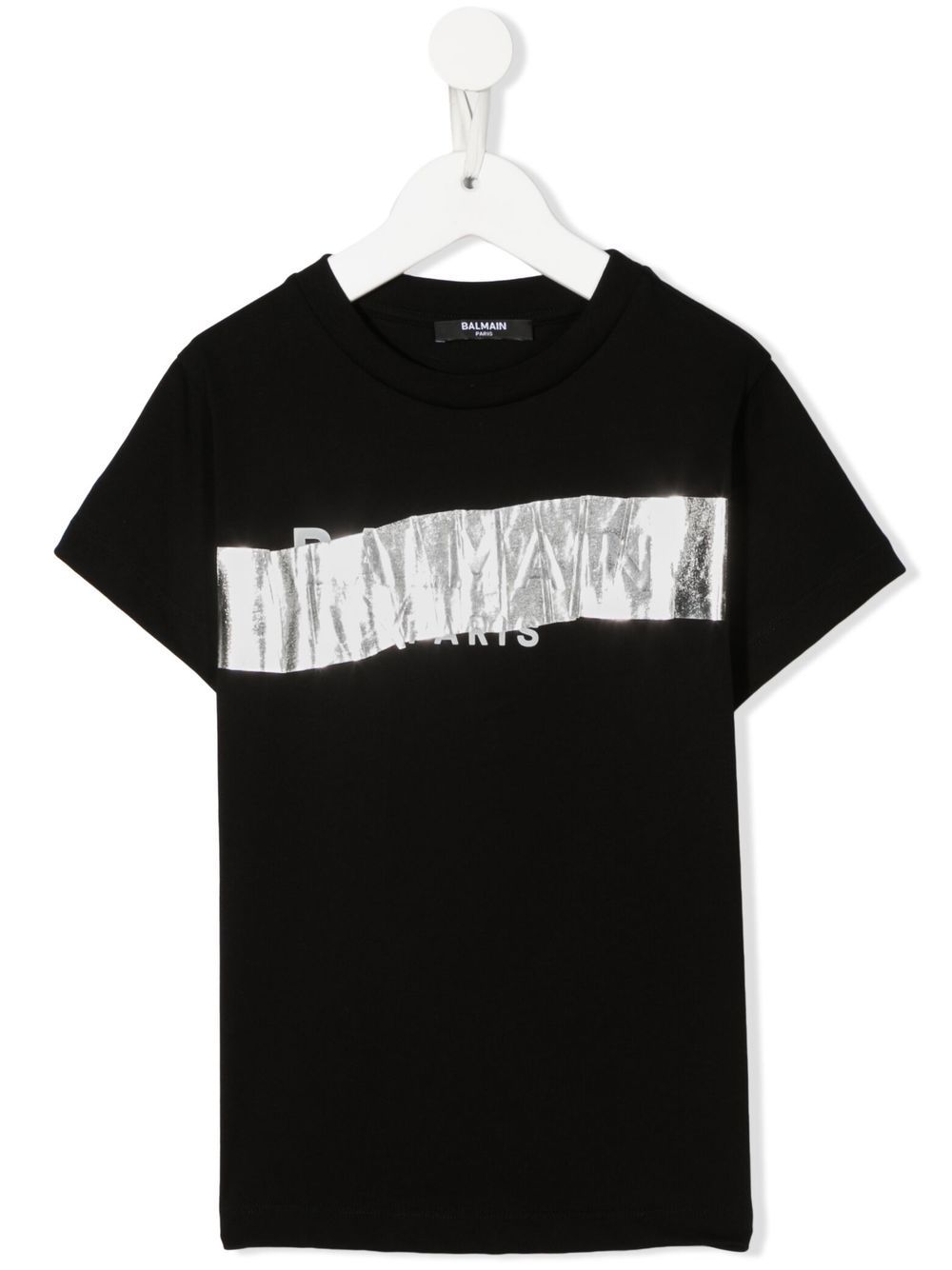 

Balmain Kids logo-print detail T-shirt - Black