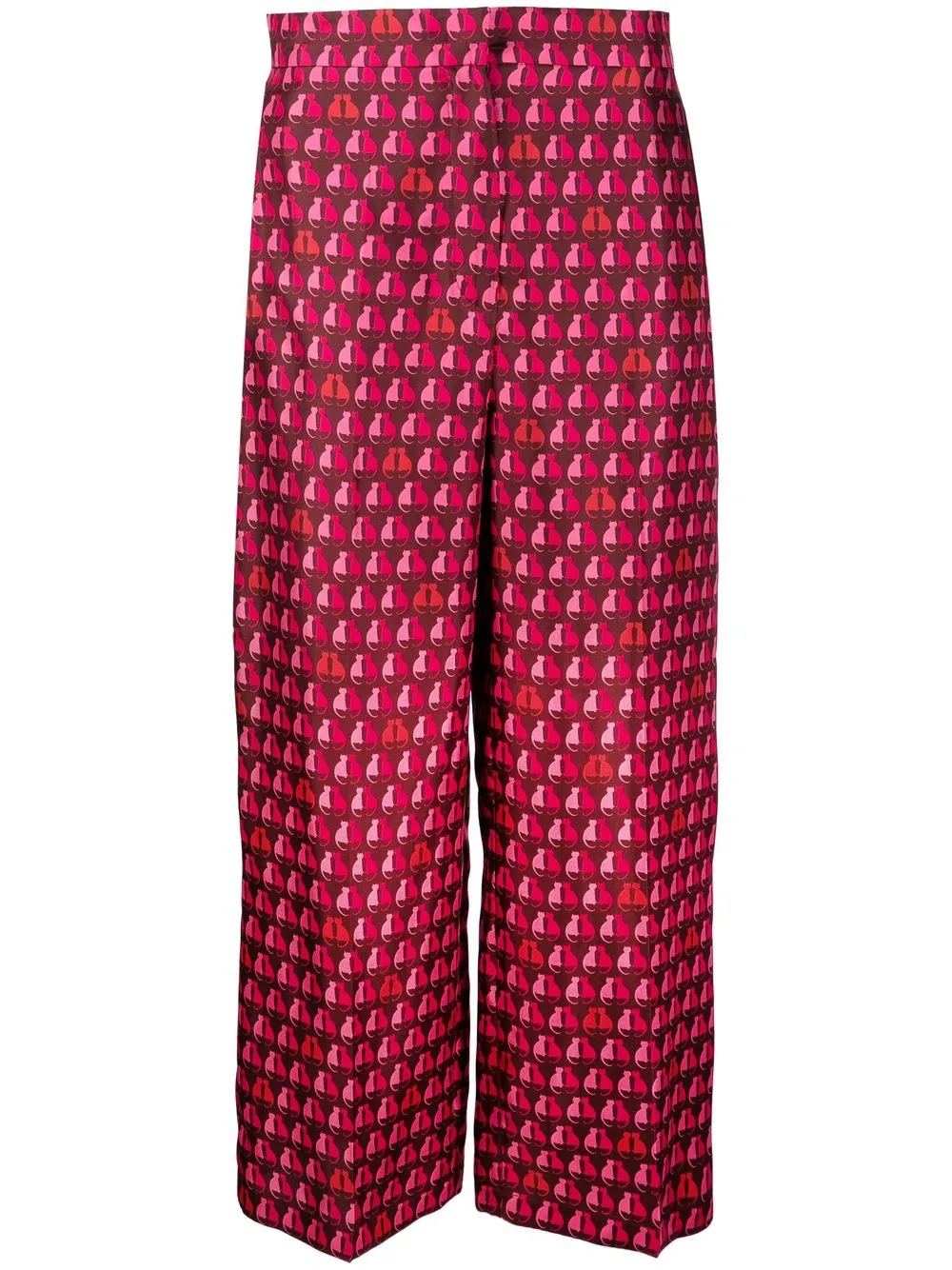 

'S Max Mara pantalones capri con gato estampado - Rosado