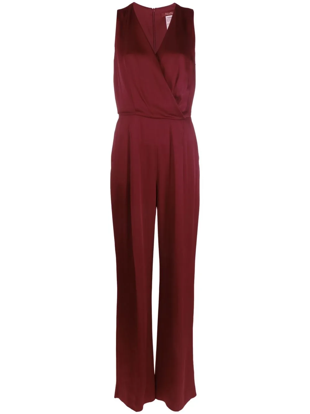 

'S Max Mara jumpsuit sin mangas con cuello en V - Rojo