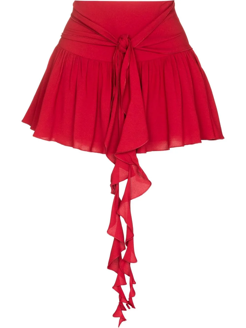 

Blumarine falda con volantes - Rojo