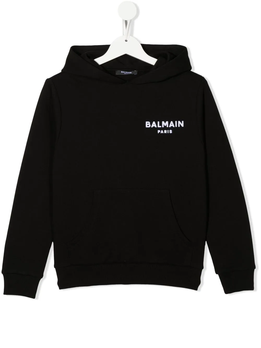 

Balmain Kids hoodie con logo bordado - Negro