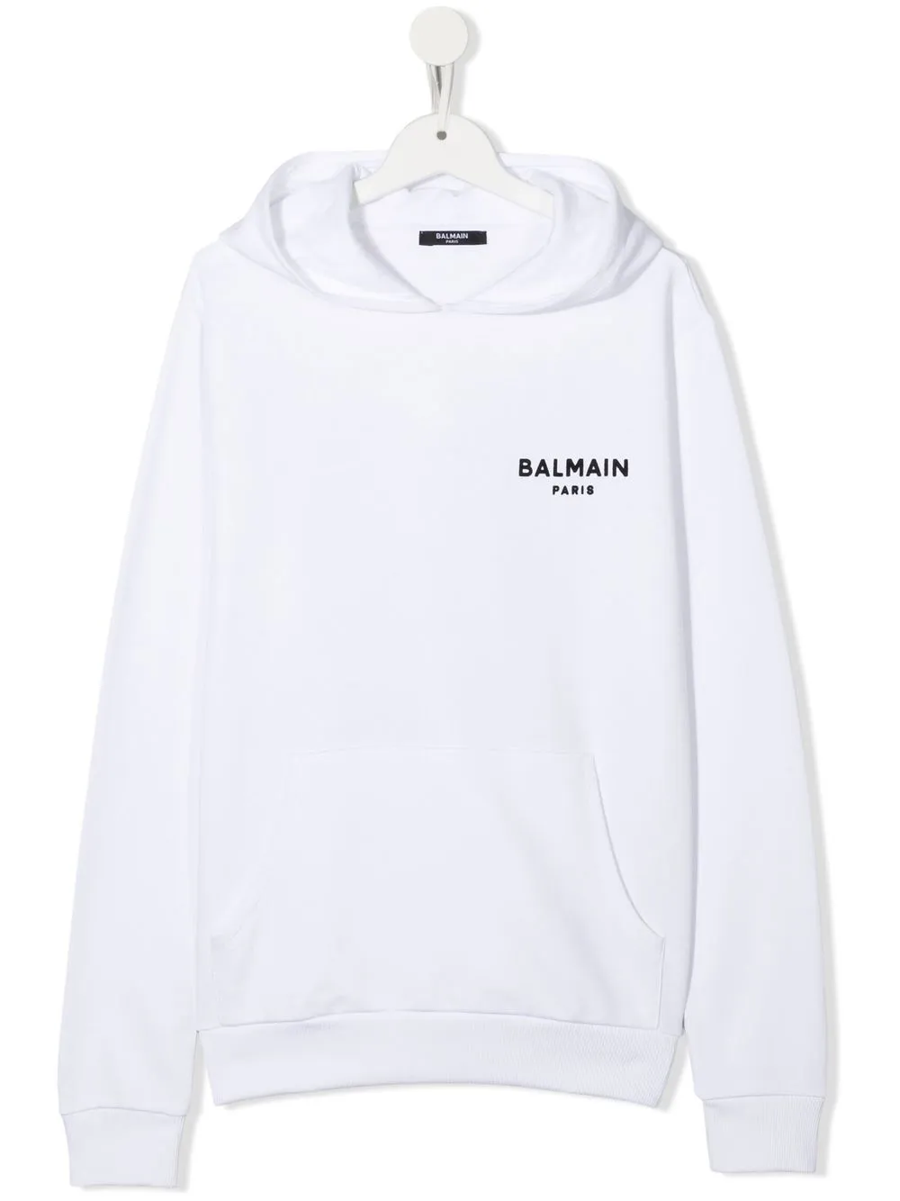 

Balmain Kids hoodie con logo estampado - Blanco