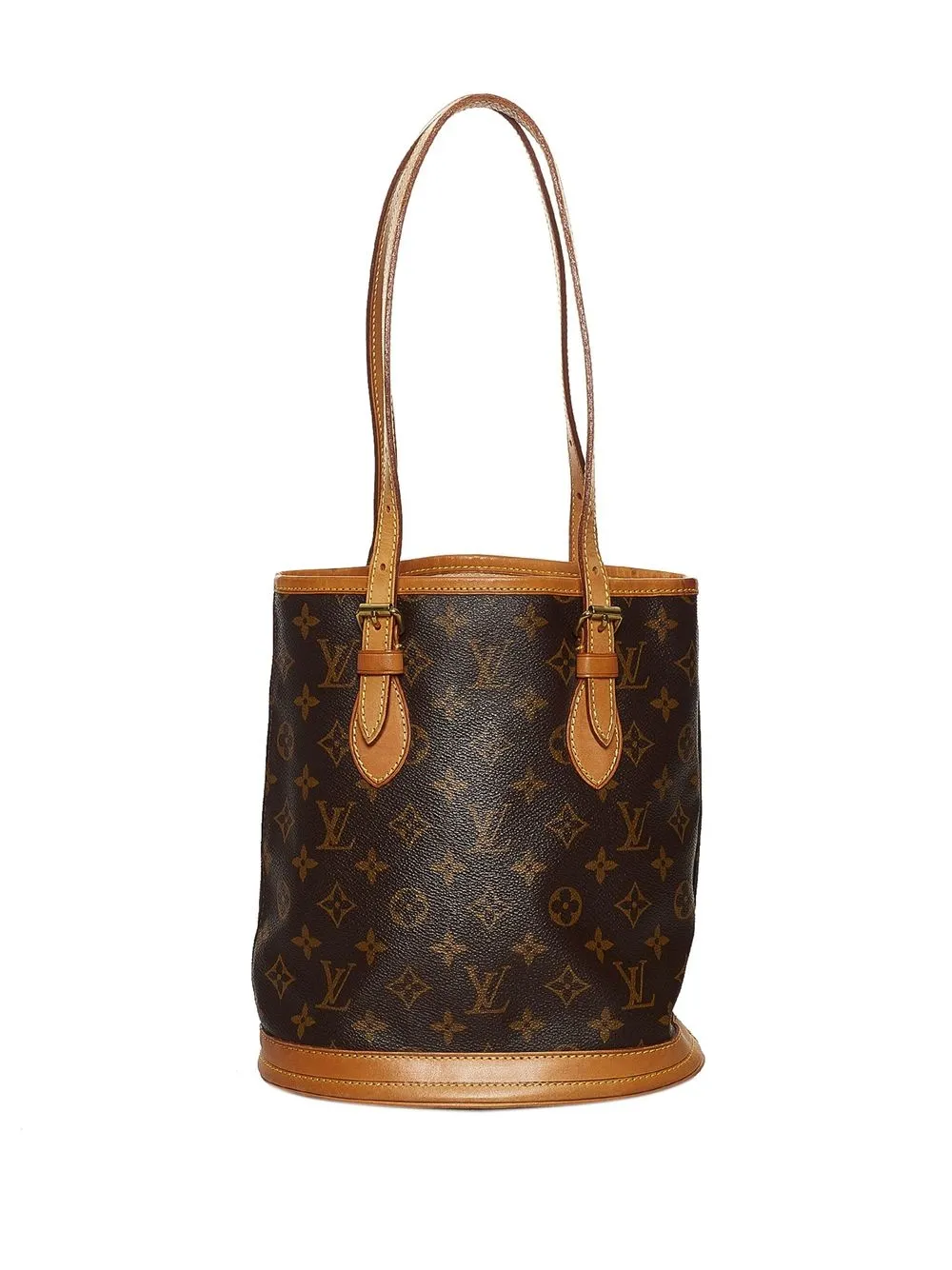 Preowned Louis Vuitton Monogram Petit Bucket Shoulder Bag ModeSens