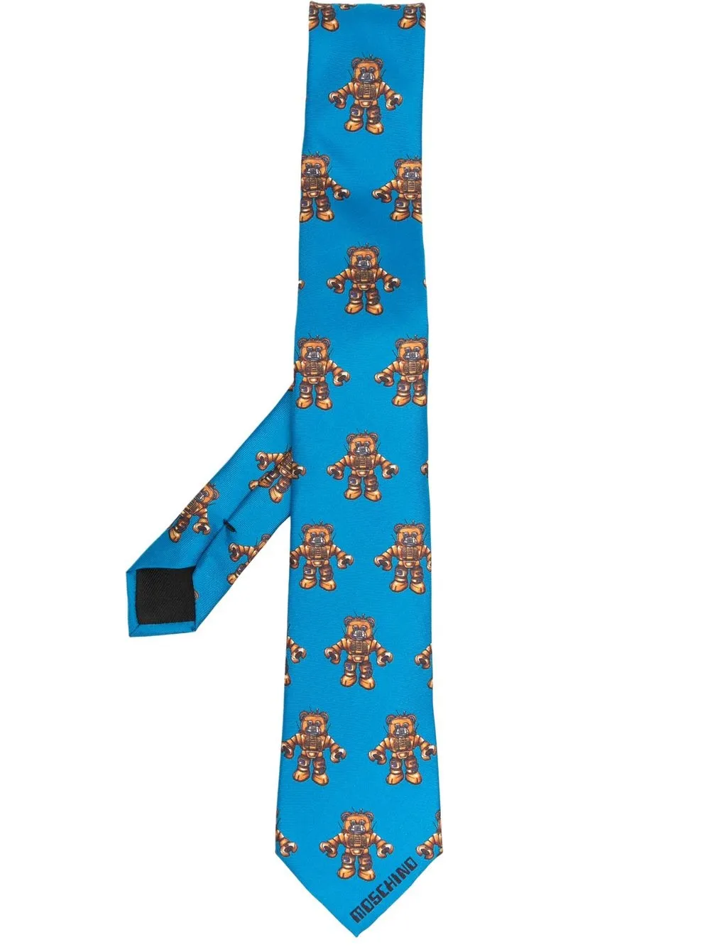 

Moschino corbata con estampado gráfico - Azul