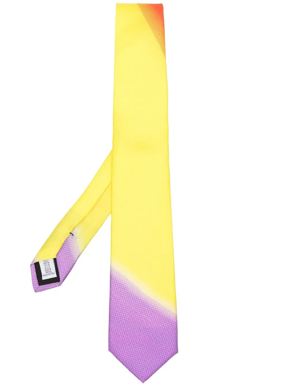 

Moschino colour-block pointed tie - Yellow