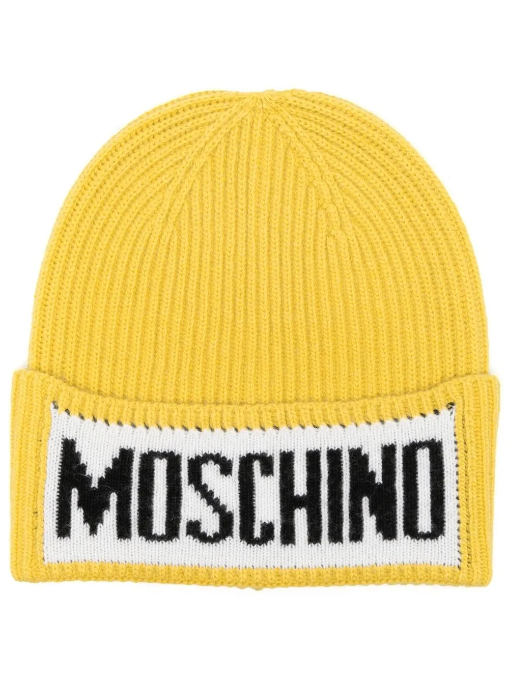 

Moschino gorro tejido en intarsia - Amarillo