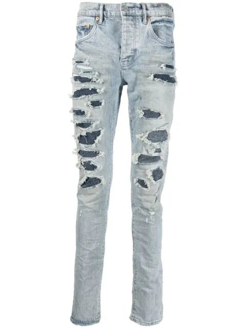Purple Brand ripped slim-leg jeans