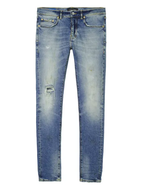 Purple Brand logo-patch jeans