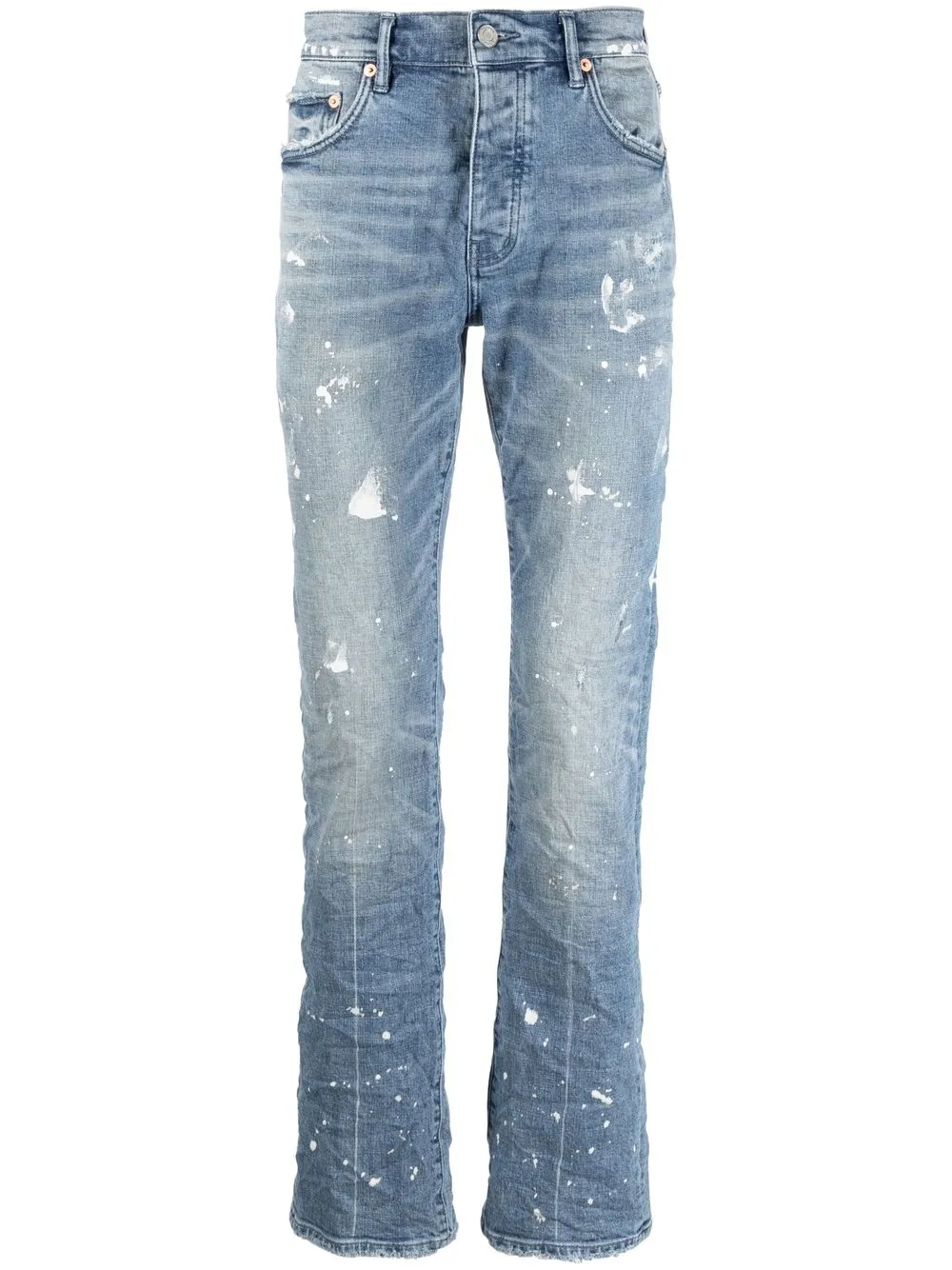 

Purple Brand distressed slim-cut jeans - Blue