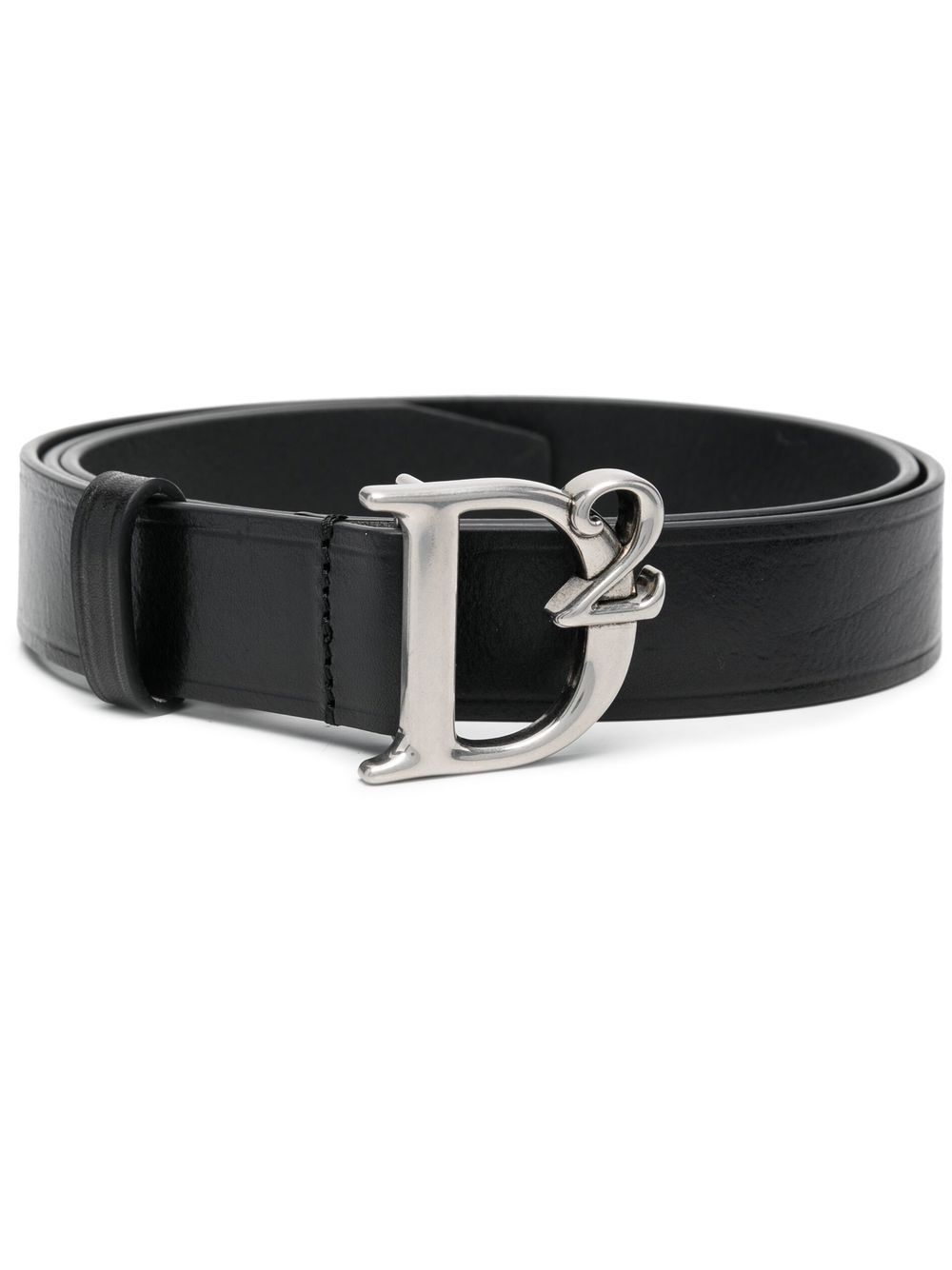 

Dsquared2 logo-buckle leather belt - Black