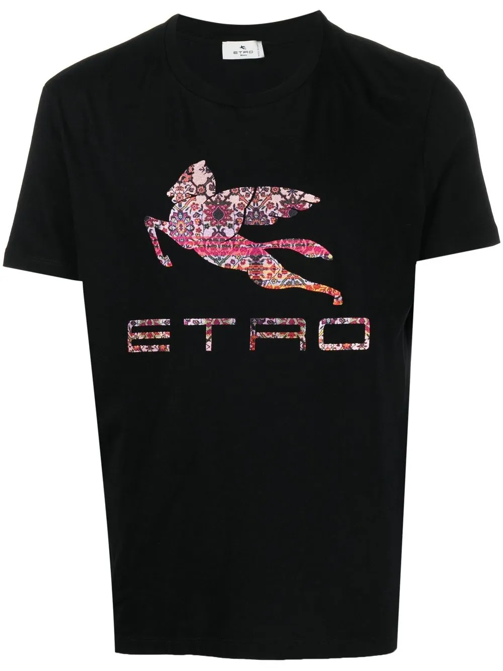 

ETRO playera con motivo Pegaso - Negro