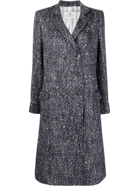 ETRO Pegaso-button tweed coat Women