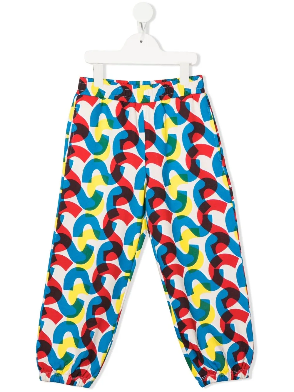 

Stella McCartney Kids pants con monograma estampado - Azul