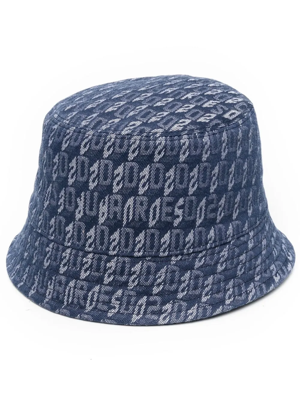 

Dsquared2 monogram-jacquard denim bucket hat - Blue