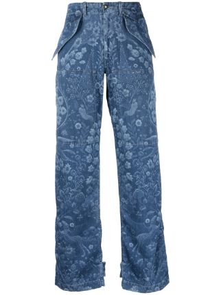 ETRO floral-print straight-leg Jeans - Farfetch