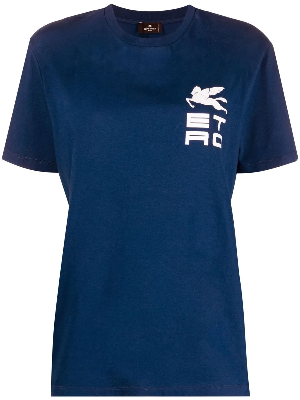 

ETRO playera manga corta con logo estampado - Azul