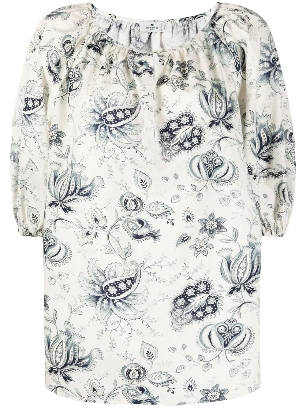 

ETRO floral paisley-print blouse - White