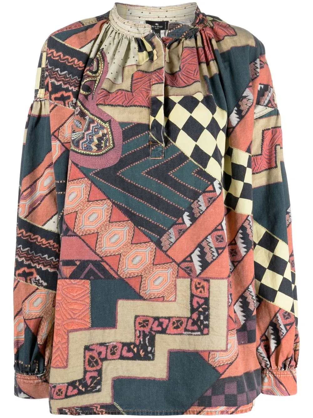

ETRO graphic-print blouse - Yellow