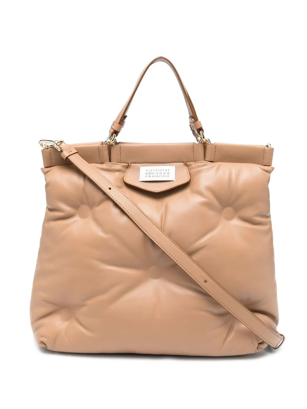 

Maison Margiela tote Glam Slam capitonado - Marrón