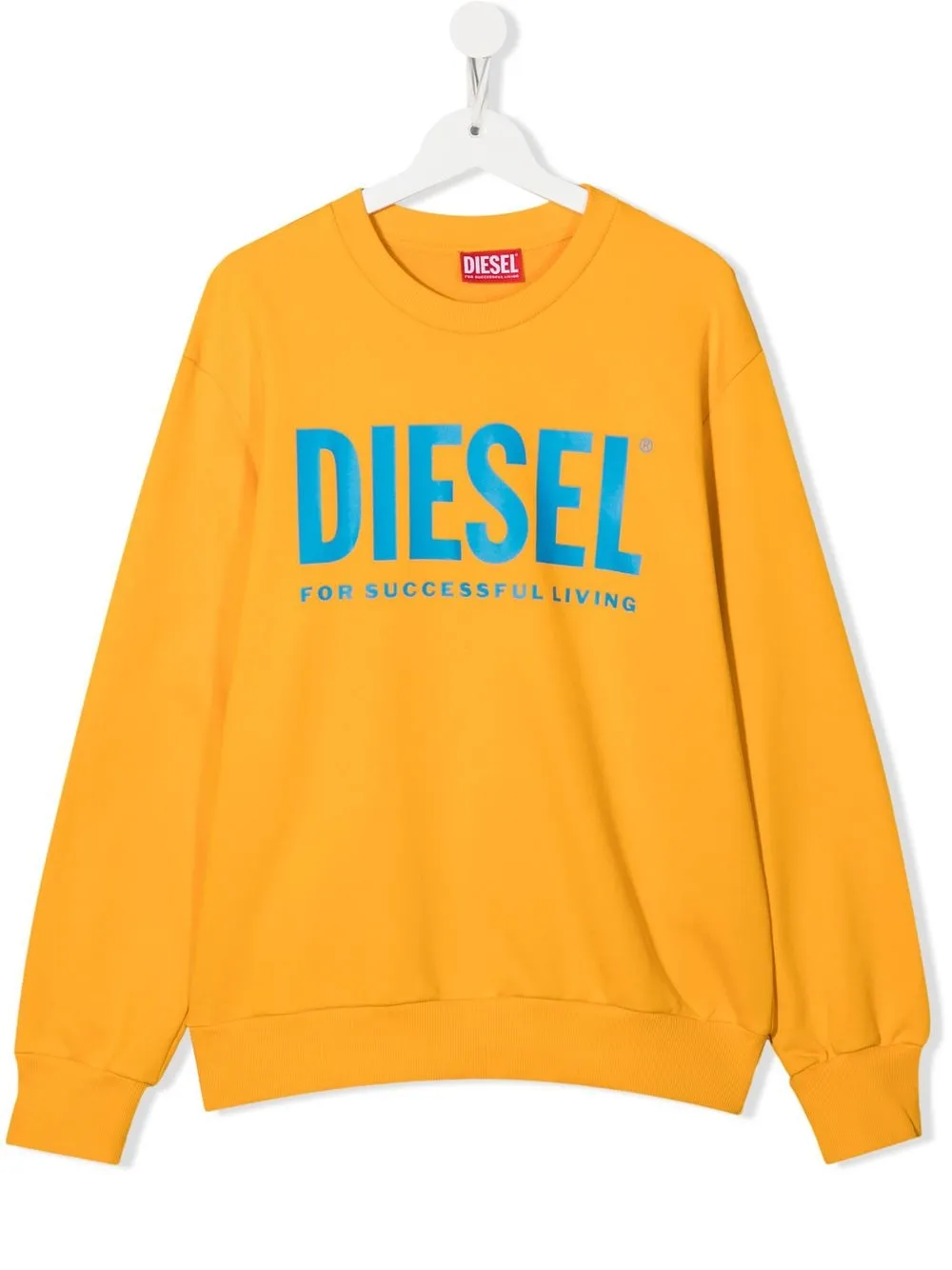 

Diesel Kids sudadera con logo estampado - Amarillo