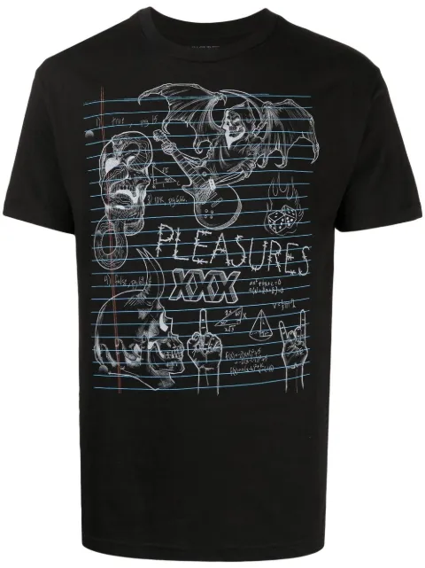 Pleasures Homework-print T-shirt