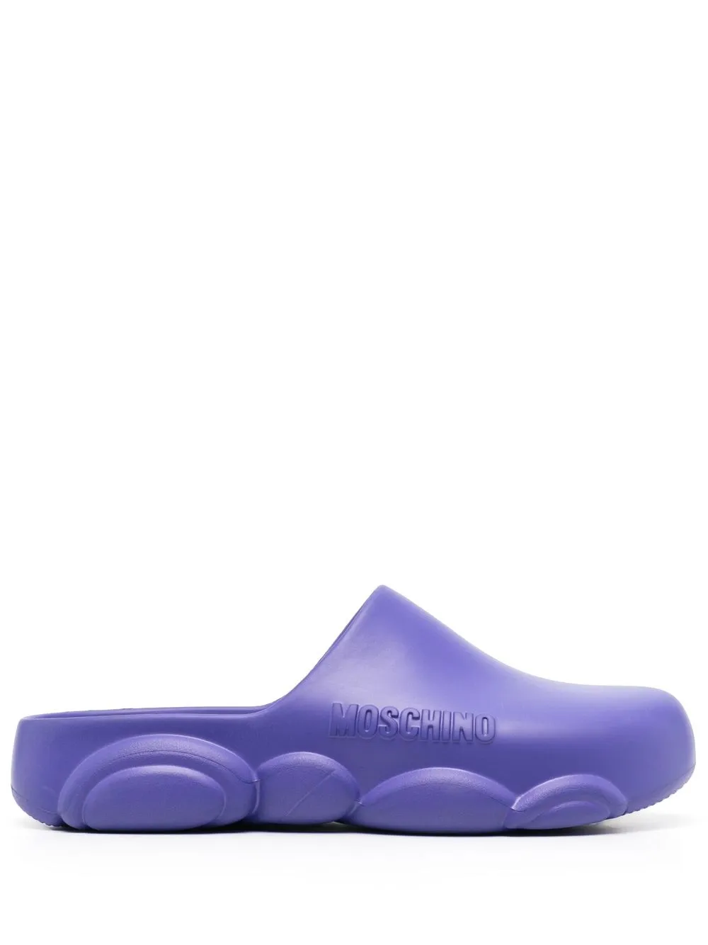 

Moschino Teddy Bear-sole round-toe slippers - Purple