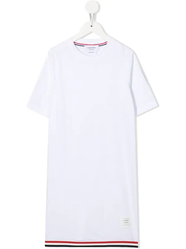 Thom Browne Kids ストライプディテール Tシャツワンピース