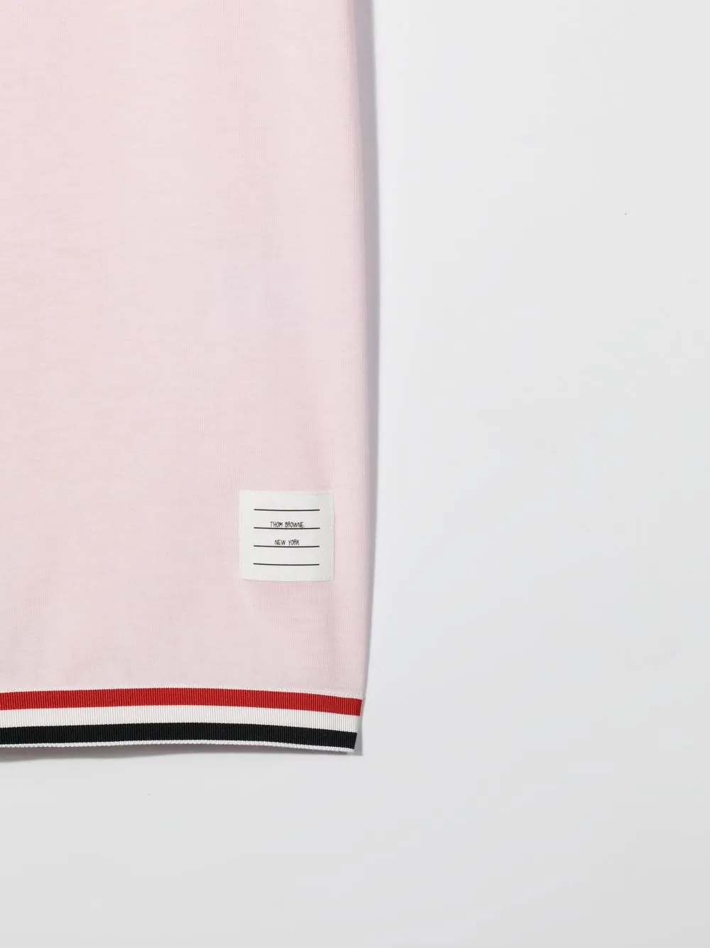 Thom Browne Stripe-detail T-shirt Dress In Pink