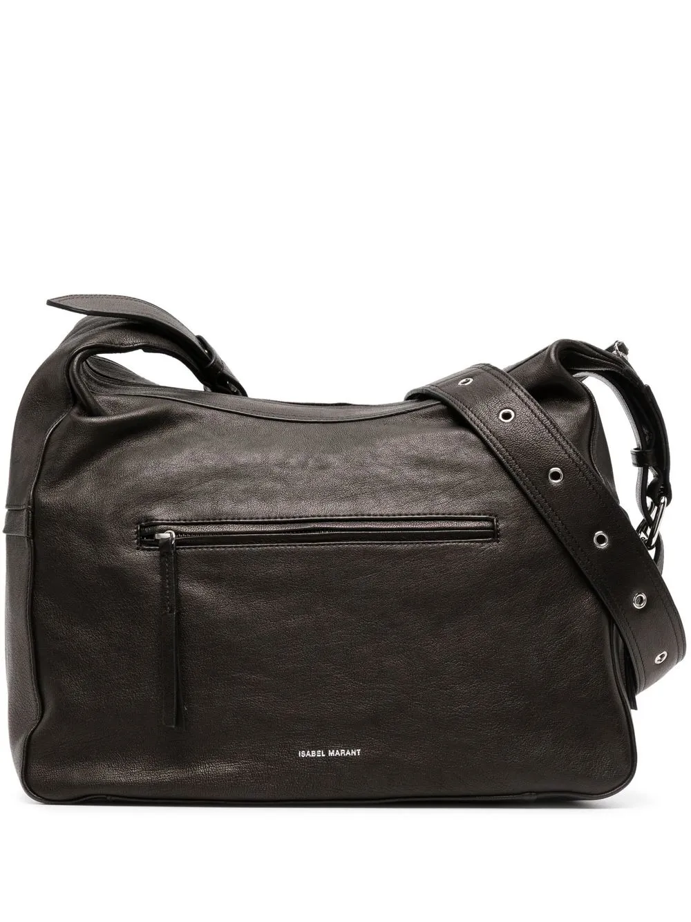 

Isabel Marant bolsa de hombro con logo grabado - Negro