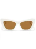 Palm Angels Eyewear Hermosa rectangular-frame sunglasses - White