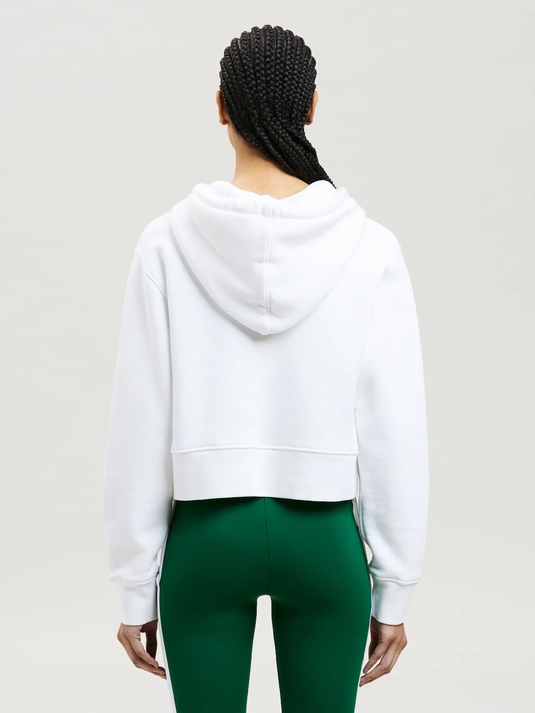 RHINESTONE SPRAYED LOGO HOODIE