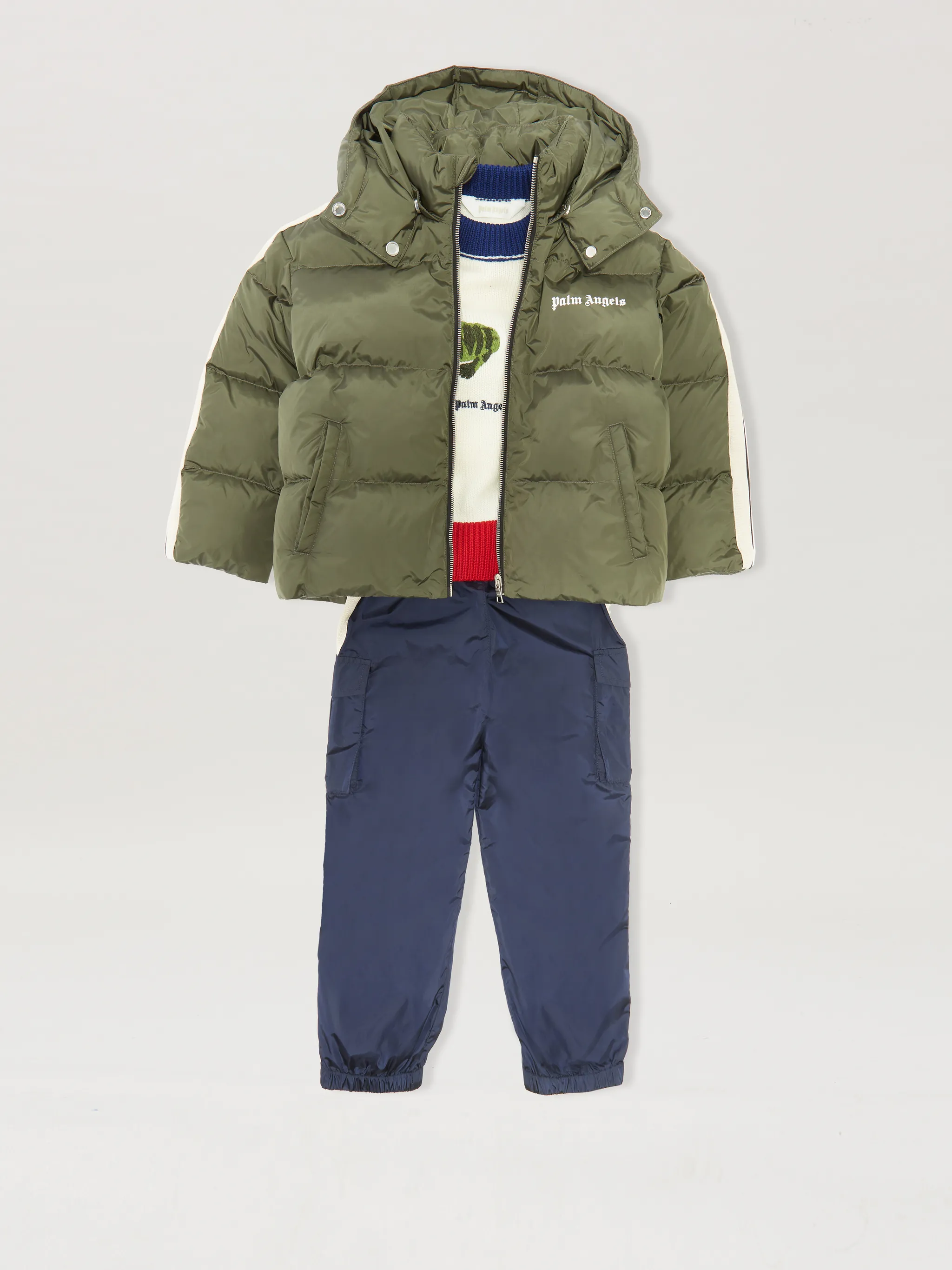 LOGO HEAVY TRACK DOWN JACKET