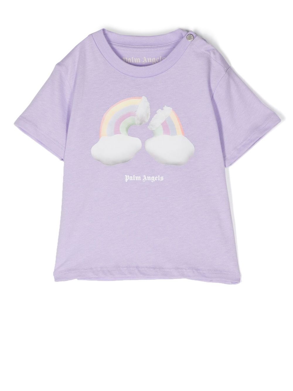 Palm Angels Kids graphic-print T-shirt - Purple