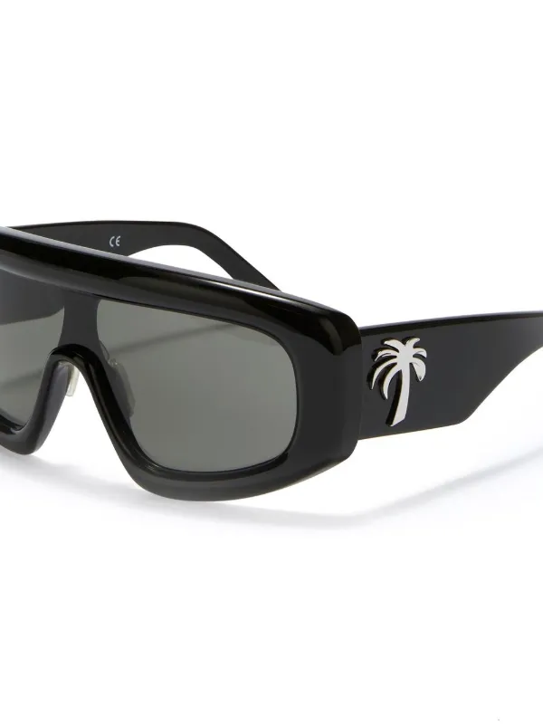 Palm Angels Eyewear Carmel oversize-frame Sunglasses | Black