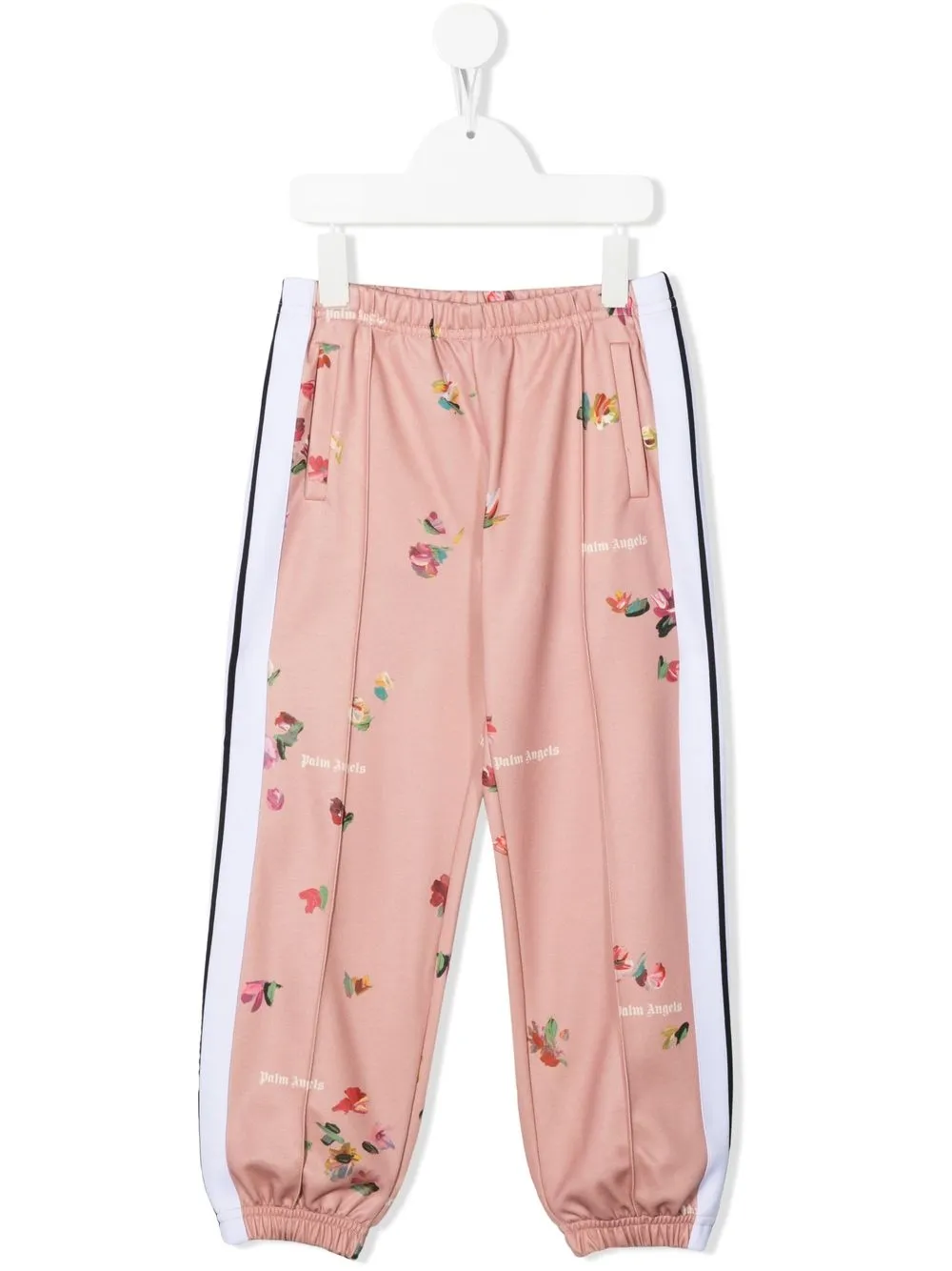 

Palm Angels Kids joggers con estampado floral - Rosado