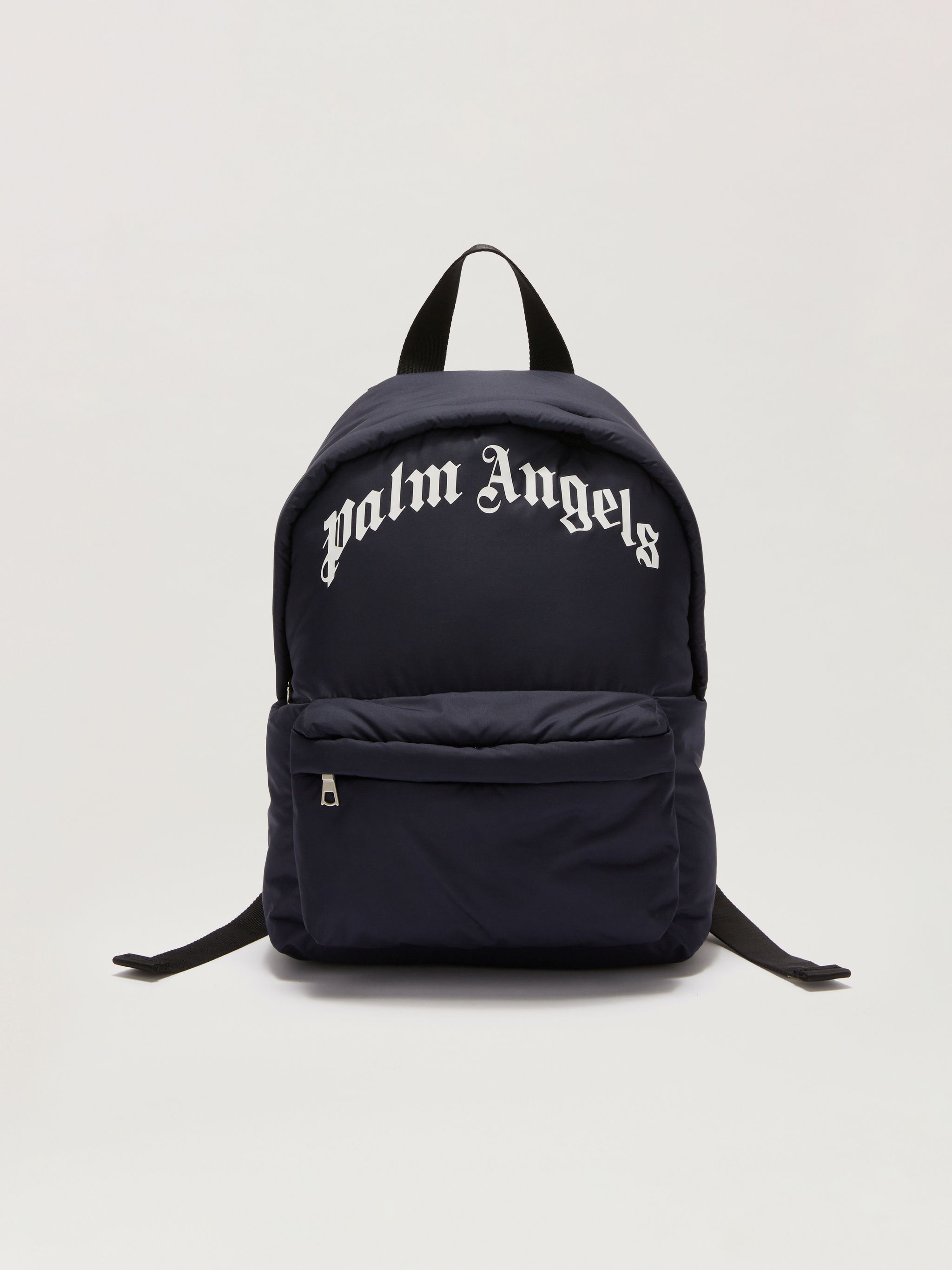 LITTLE CURVED LOGO BACKPACK in blue - Palm Angels® Official